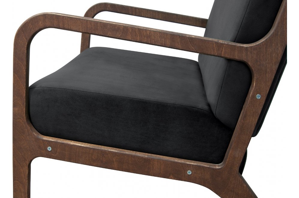 Низкое кресло Mody Black