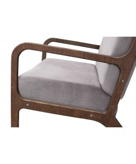 Низкое кресло Mody Grey