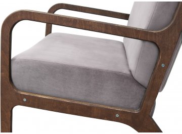 Низкое кресло Mody Grey