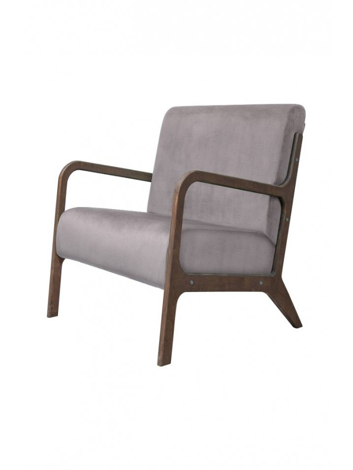 Низкое кресло Mody Grey