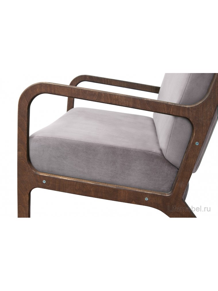 Низкое кресло Mody Grey