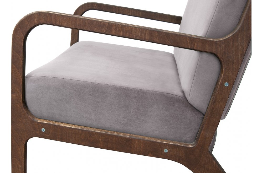 Низкое кресло Mody Grey