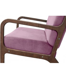 Низкое кресло Mody Pink
