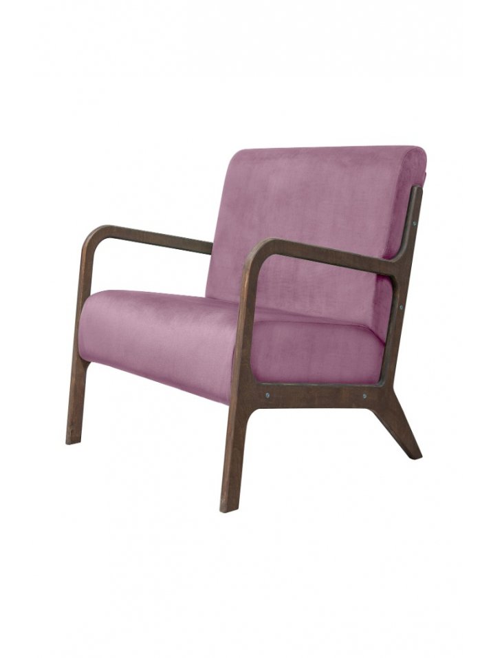 Низкое кресло Mody Pink
