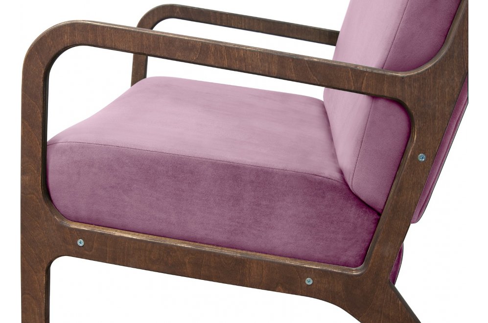 Низкое кресло Mody Pink