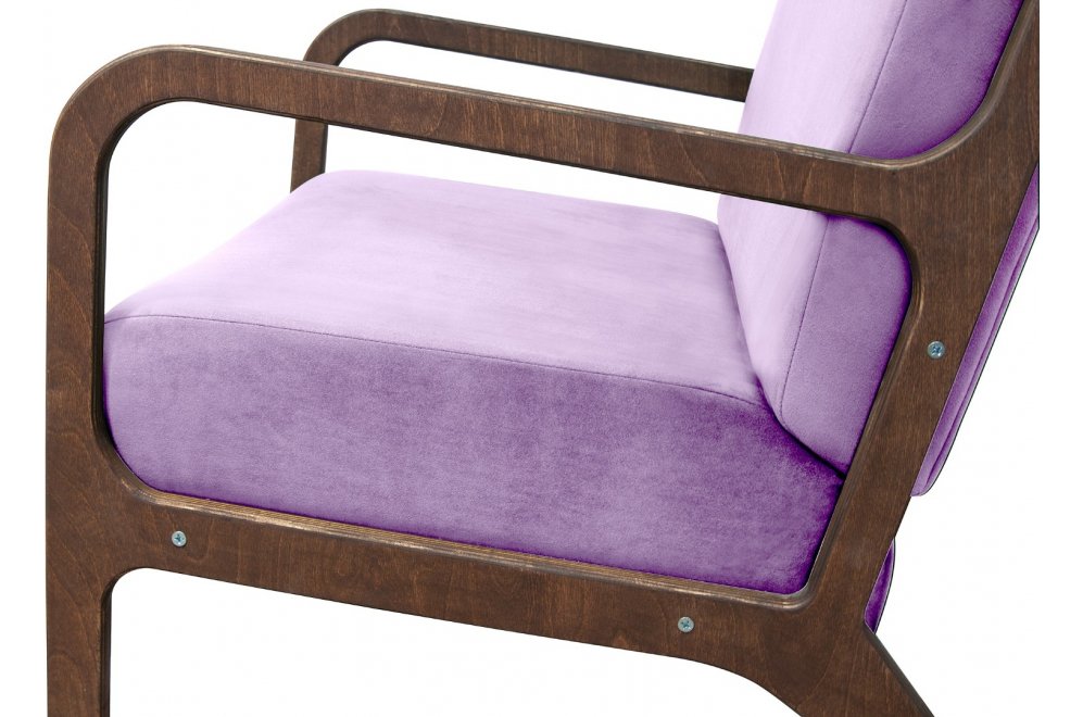 Низкое кресло Mody Purple