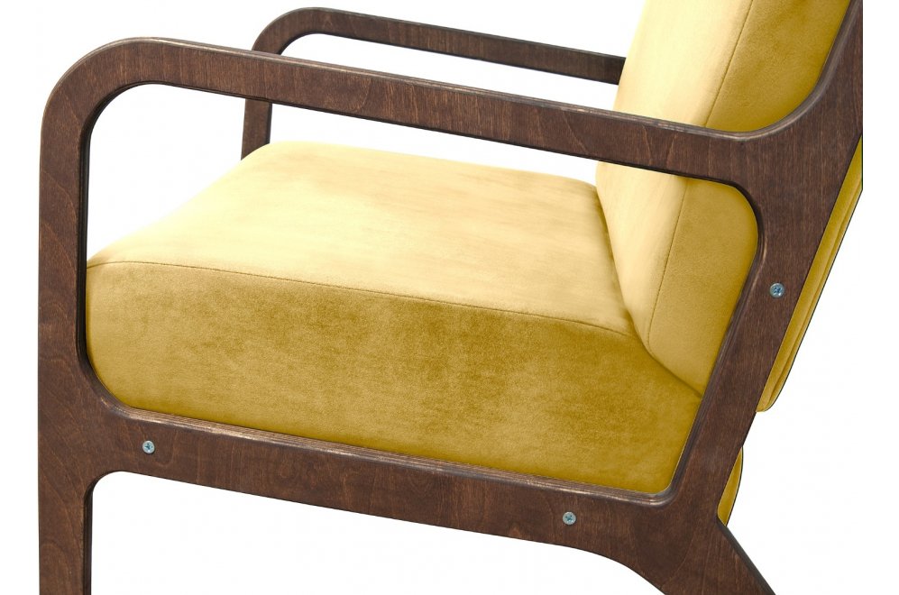 Низкое кресло Mody Yellow