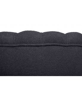 Низкое кресло Pearl Black Boucle