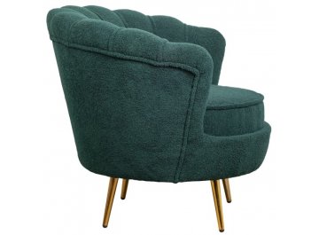 Низкое кресло Pearl Green Boucle