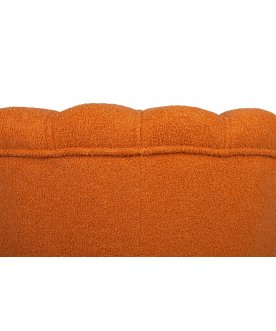 Низкое кресло Pearl Orange Boucle