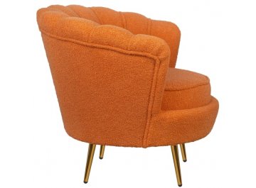 Низкое кресло Pearl Orange Boucle