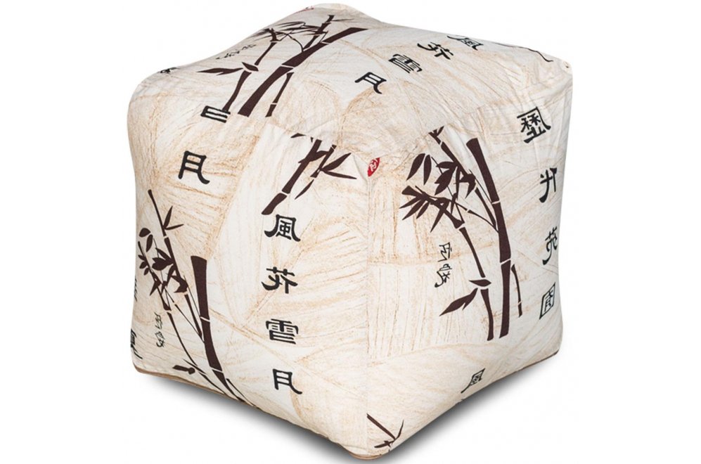 Пуф Куб Стебли бамбука