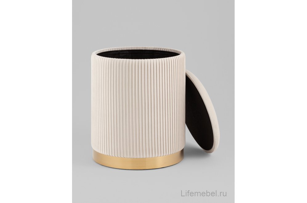 Пуф Аннис , велюр бежевый