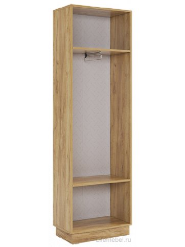 Шкаф Моди двухдверный дуб крафт золотой / белое дерево