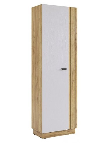 Шкаф Моди двухдверный дуб крафт золотой / белое дерево