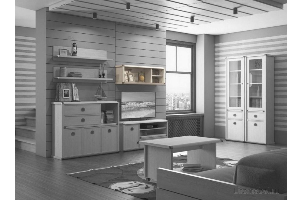 Полка навесная Magellan 3N сосна винтаж