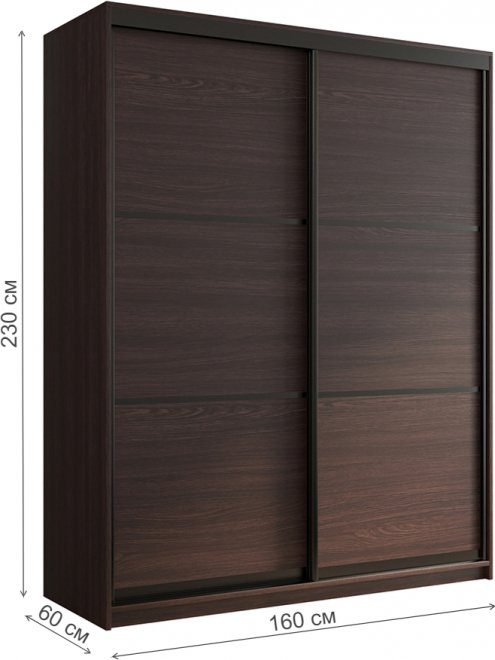 Шкаф-купе Кааппи 4 160х60 венге
