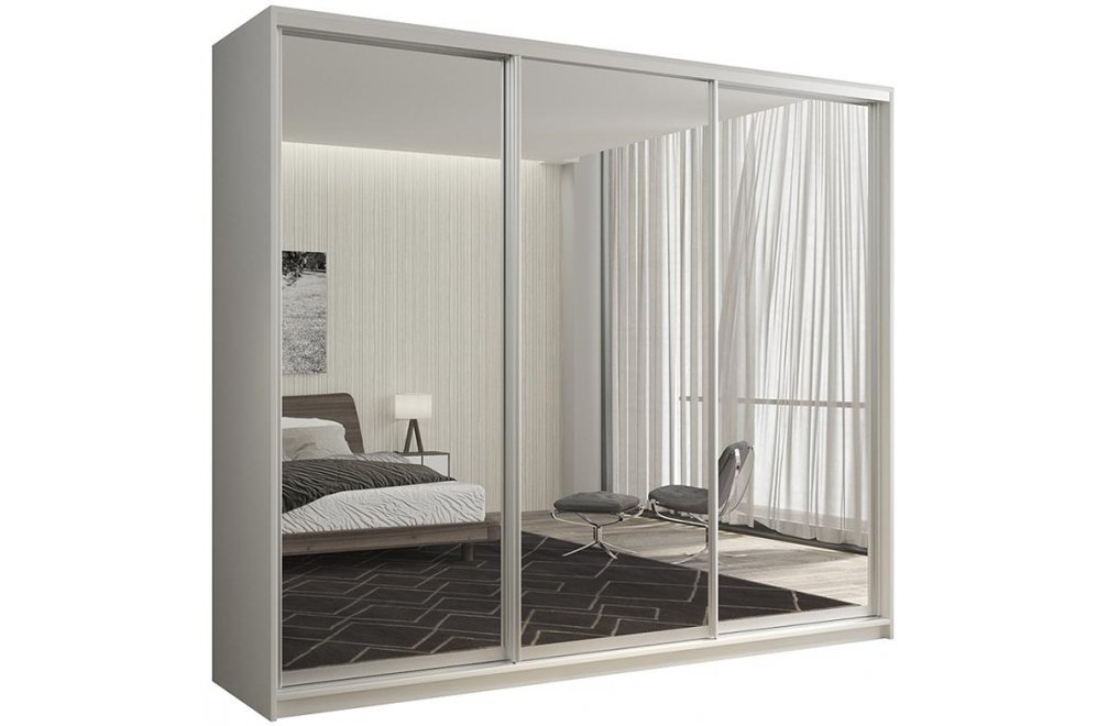 Шкаф-купе Кааппи 1 210х60 белый бриллиант