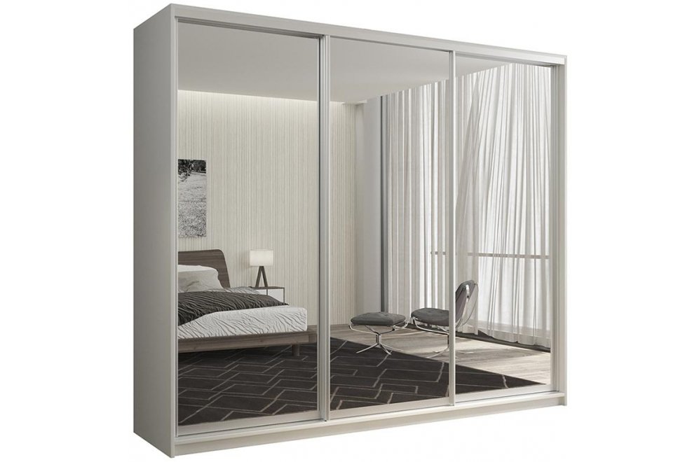 Шкаф-купе Кааппи 1 240х45 белый бриллиант