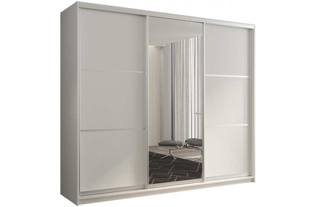 Шкаф-купе Кааппи 2 210х60 белый бриллиант