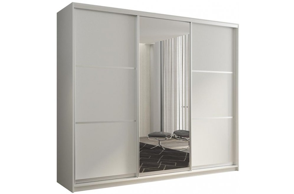 Шкаф-купе Кааппи 2 240х60 белый бриллиант