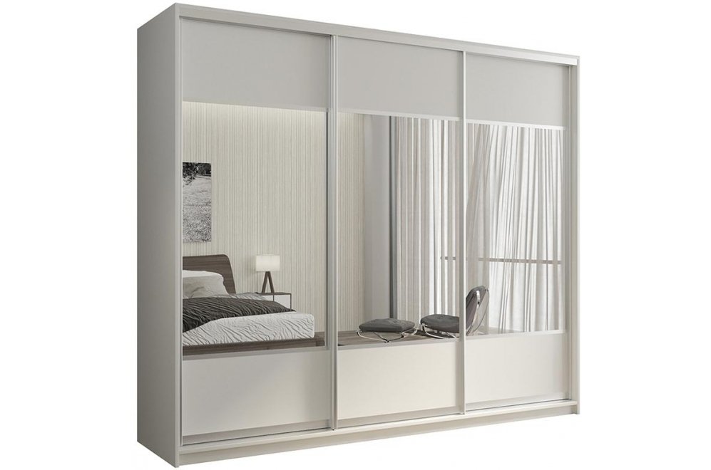 Шкаф-купе Кааппи 6 180х45 белый бриллиант