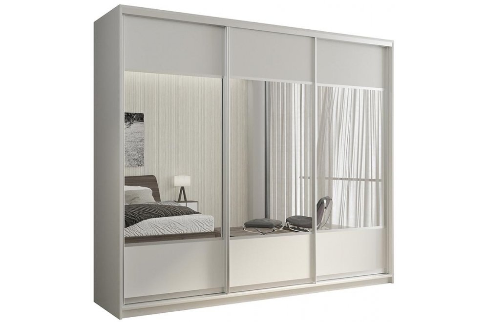 Шкаф-купе Кааппи 6 180х60 белый бриллиант