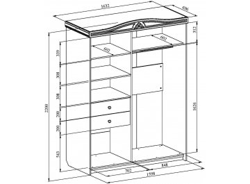 Шкаф-купе Ассоль АС-16