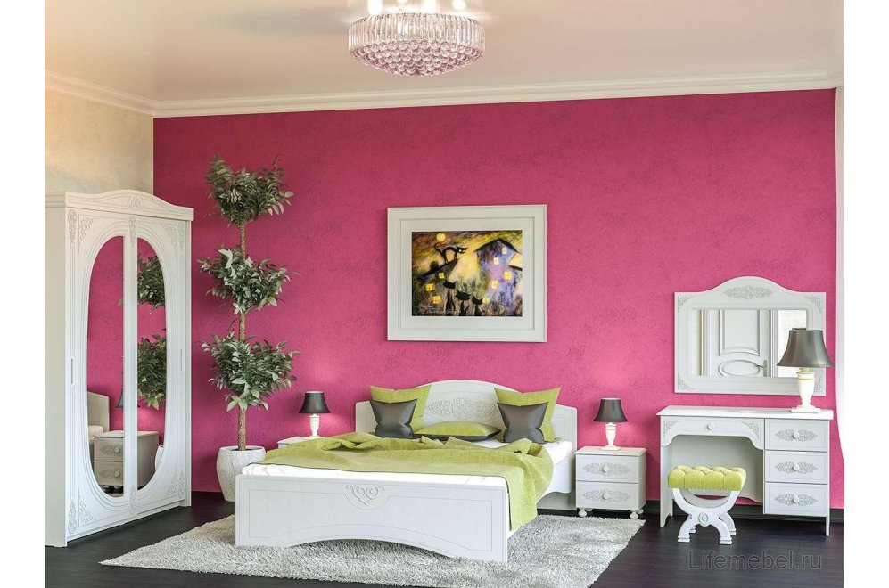 Шкаф-купе Ассоль АС-16 белое дерево