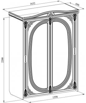 Шкаф-купе Ассоль плюс АС-16