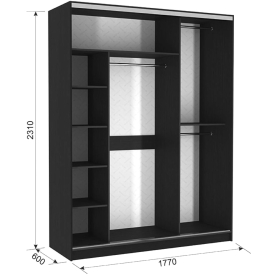 Шкаф-купе Бассо 7-600 78