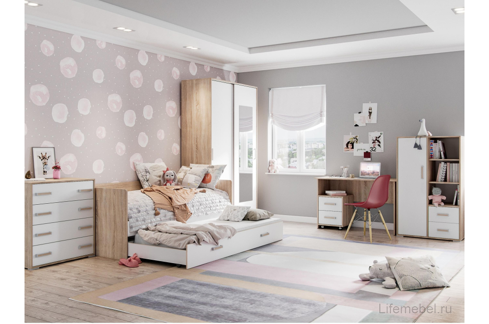 Шкаф-купе Бланка дуб сонома / белый