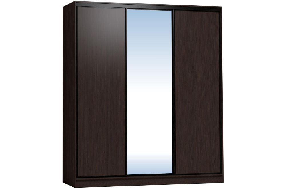 Шкаф-купе Домашний 2000 зеркало / лдсп венге