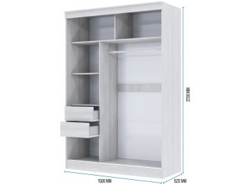 Шкаф-купе Джеленетт 1,5 м