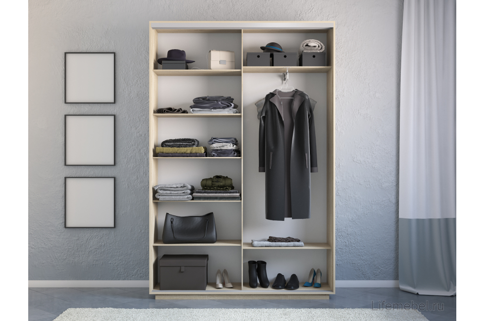 Шкаф-купе Экспресс 1400х2400х440 сонома