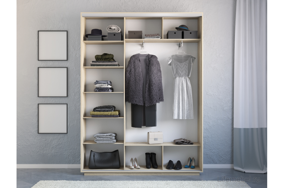 Шкаф-купе Экспресс 2100х2200х440 сонома