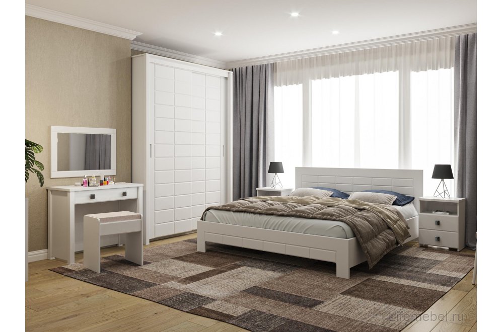 Шкаф-купе Изабель ИЗ-60К белое дерево