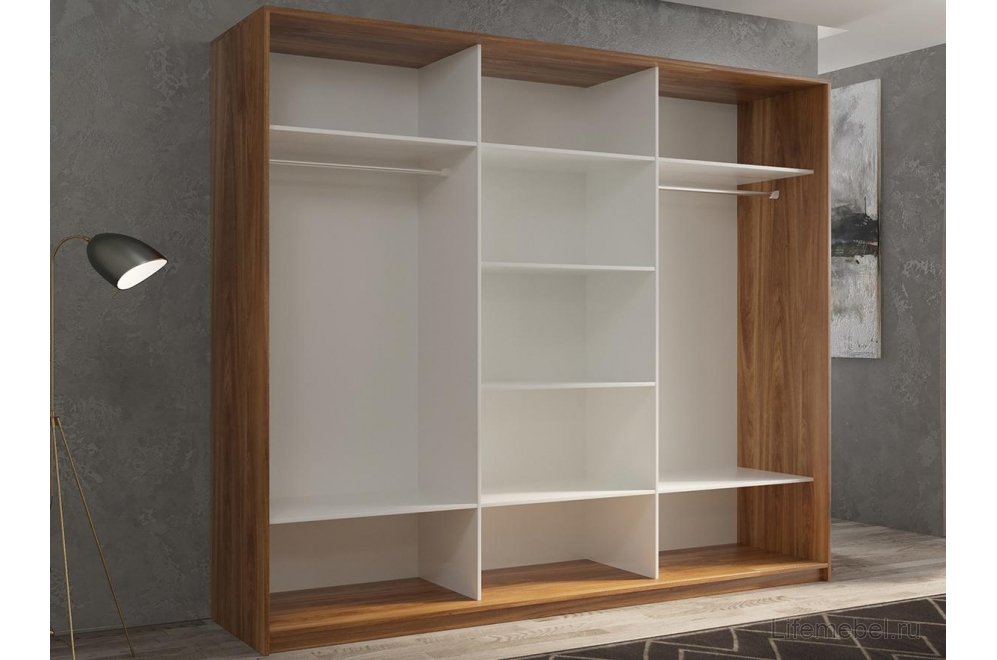 Шкаф-купе Кааппи 10 240х60 дуб сонома светлый