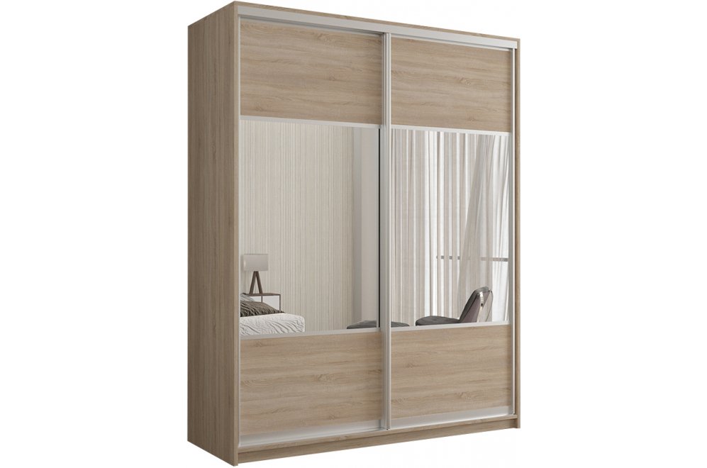 Шкаф-купе Кааппи 6 120х60 дуб сонома светлый