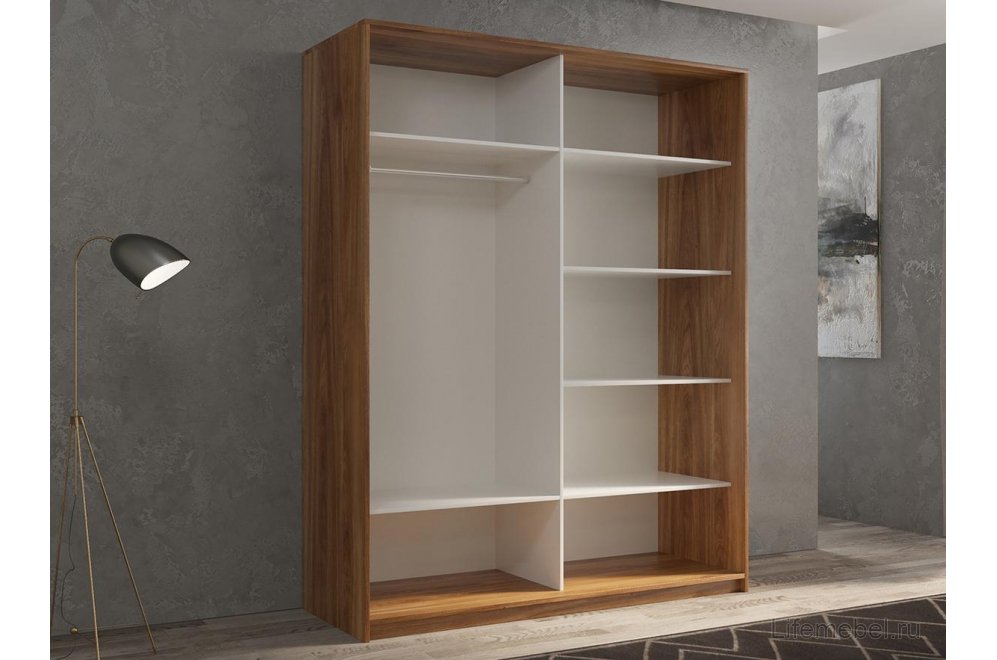 Шкаф-купе Кааппи 6 120х60 дуб сонома светлый