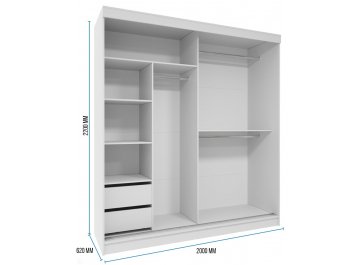 Шкаф-купе Танго-2 2 м