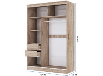 Шкаф-купе Мираж 1,5 м