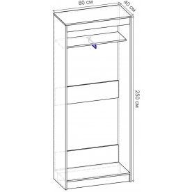 Шкаф-купе Риф 2 ШК.017.800-24 вариант 5