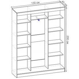 Шкаф-купе Риф 3 ШК.024.1300-01