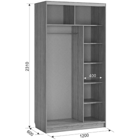 Шкаф-купе Рио 1-600