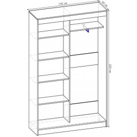 Шкаф-купе Стандарт 2 ШК.004.1400-08