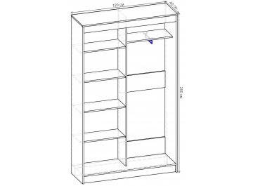 Шкаф-купе Стандарт 2 ШК.005.1200-08