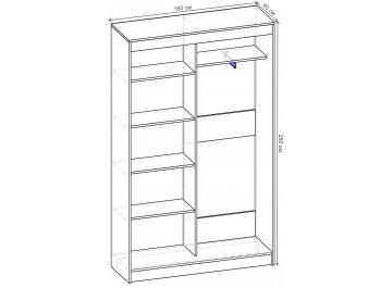 Шкаф-купе Стандарт 2 ШК.005.1600-09