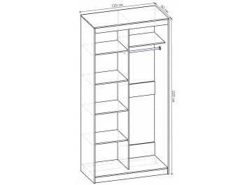 Шкаф-купе Стандарт 2 ШК.006.1200-09