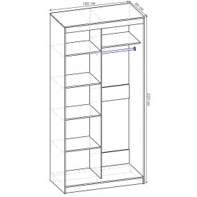 Шкаф-купе Стандарт 2 ШК.006.1600-08